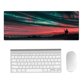 Fantasy Pattern Mouse Pad 300 X 800 X 5Mm Hand Painted - 2 Silhouettes
