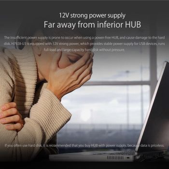 7-Port Usb 3.0 Desktop Hub With 1M Cable