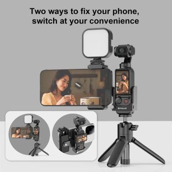 3 In 1 Protective Frame For Dji Osmo Pocket Phone Clamp Adapter Black