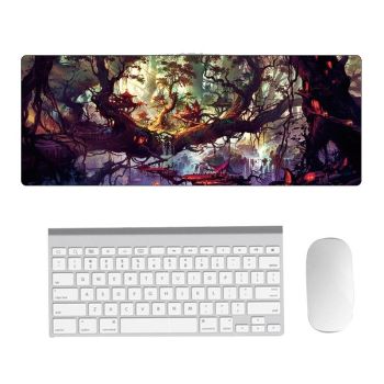Fantasy Pattern Mouse Pad 400 X 900 X 1.5Mm Hand Painted No Overlock - 2 Silhouettes