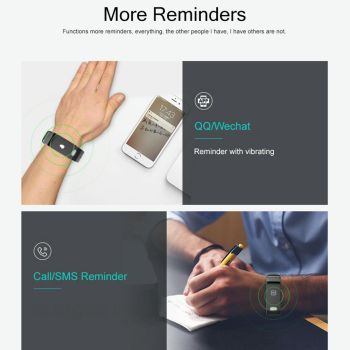 Oled Fitness Tracker With Ecg Heart Rate Bp And Sleep Monitoring - Sports Mode - Black