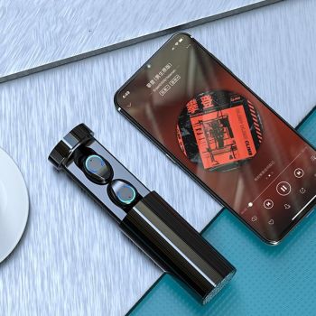 Touch Bluetooth Earphones with Noise Cancelling and Pull-out Charging Box