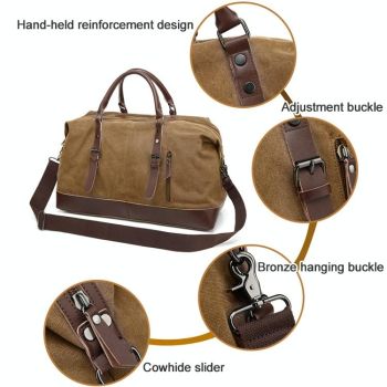 Army Green Canvas Travel Handbag - Portable and Casual - Ccb2236B