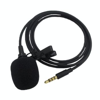 Clip-On Lavalier Microphone For Mobile Phones - 2.5M - Black