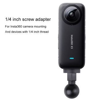 Universal 25mm Ball Head Adapter for 1 / 4 Screws
