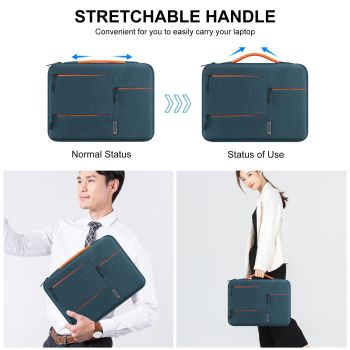 15.0 Laptop Sleeve Case for Macbook Samsung Thinkpad Sony Dell Alienware Chuwi Asus Hp - Zipper Briefcase Handbag 15.0-16.0 Laptops - Black