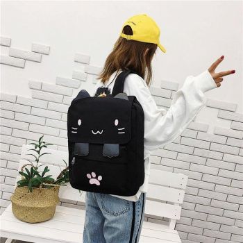 Leisure Cat Backpack - Canvas