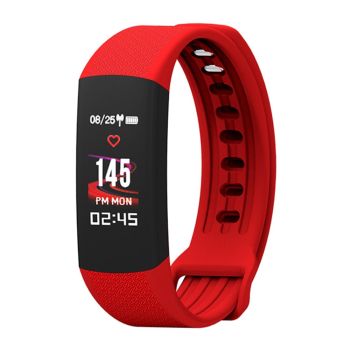 Fitness Tracker With Heart Rate Monitor - Tft Display - Black