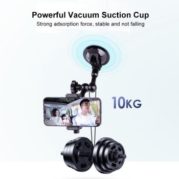 Articulating Magic Arm with Suction Cup Phone Mount 4.5 - 7.2 Inch Phones