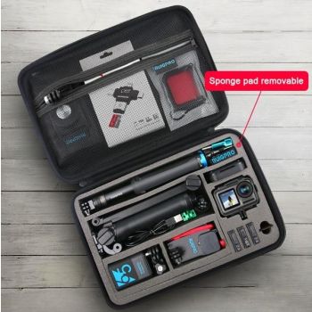 Portable Shockproof Waterproof Case for Dji Action Camera - 17.3 x 12.3 x 6.5 Cm