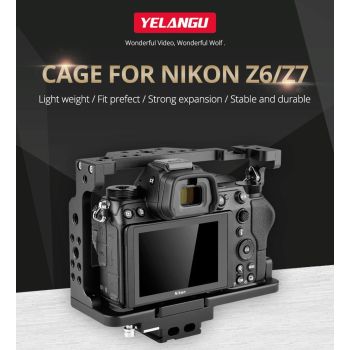 Video Camera Cage Stabilizer For Nikon Z6 / Z7 - Black