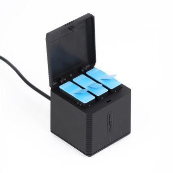 Triple Usb Charger Box for Gopro Hero9 / 10 with Indicator Light and Cable