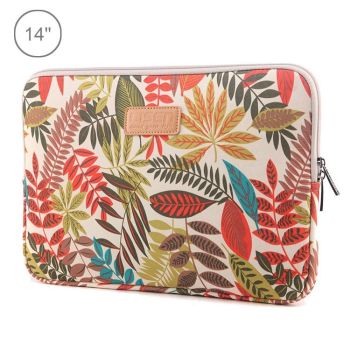 Colourful Leaves Sleeve Case for Macbook Samsung Sony Dell Alienware Chuwi Asus Hp Laptops - Black