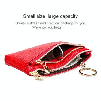 Spacious Litchi Texture Rfid Hand Wallet - Sapphire Blue