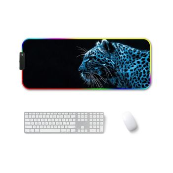 Rgb Non Slip Mouse Pad With Thermal Transfer - Lavender