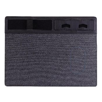 Jj 82401 Mouse Pad With Phone Charging & Holder - Grey