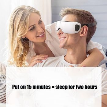 Air Pressure Eye Massager Black