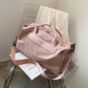 Large Sports Bag with Separate Shoe Compartment - Black