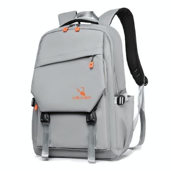 Travel-ready Waterproof Double Shoulder Backpack - Dark Gray