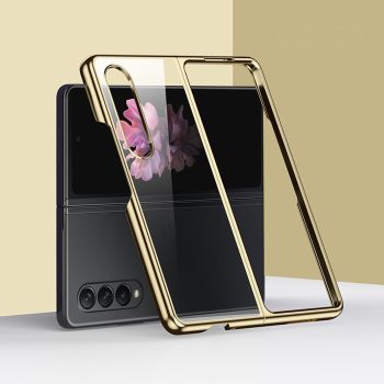 For Samsung Galaxy Z Fold4 5G Shockproof Electroplated Case Samsung Fold 4 - Silver
