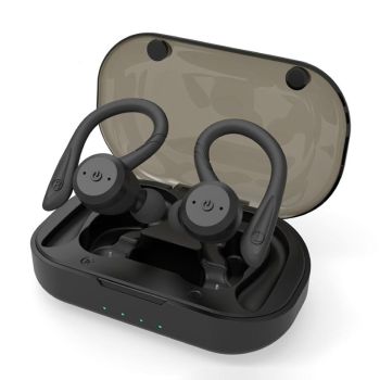 Waterproof Tws Wireless Earphones for Sports - Ear-mounted - Rose Red