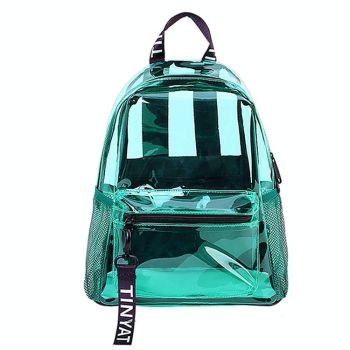Women Waterproof Pvc Backpack - Orange