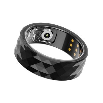 Smart Ring R12M Size 20 Health Monitoring & Exercise Modes - Silver