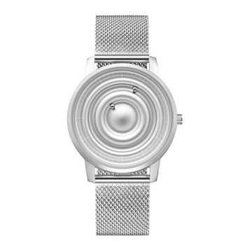 Stainless Steel Men Quartz Watch with Magnetic Strap - 40mm - Rose Gold
