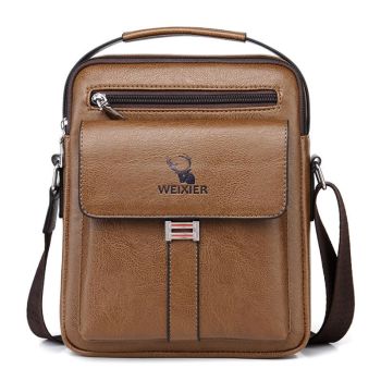 Large Capacity Men Business Backpack - Dark Brown