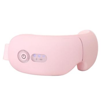 Rechargeable Eye Massager With Heat Air Pressure & Vibration - Black