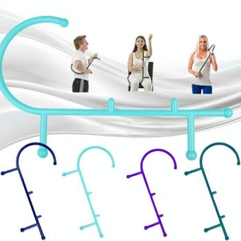Manual Neck Massager Self Muscle Pressure Stick For Trigger Points Dark Blue