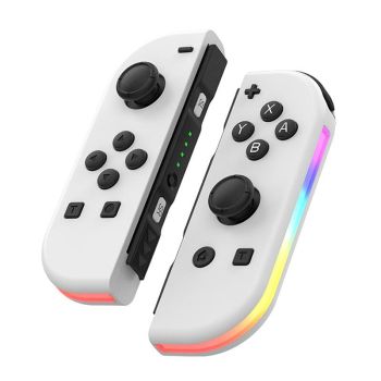 Nintendo Switch Gamepad with Rgb Lights - White