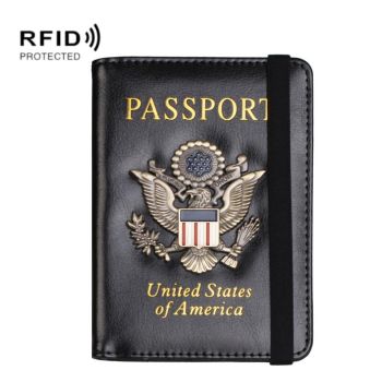 Multi Card Passport Holder Anti Magnetic Wallet - Wine
