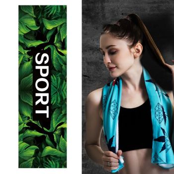 Quick Drying Cooling Towel For Outdoor Sports 100 X 30Cm - Sky