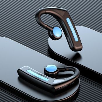 Wireless Bone Conduction Bluetooth Headset - Hanging Ear Design - Red