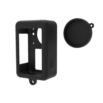 Protective Silicone Case with Lens Cap for Dji Action 3 - Blue