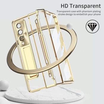For Samsung Galaxy Z Fold4 5G Phantom Series Folding Case - Champagne Gold