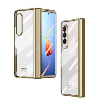 For Samsung Galaxy z Fold4 5G Samsung Galaxy z Fold4 Full Body Electroplating Hinge Case - Integrated Design - Silver
