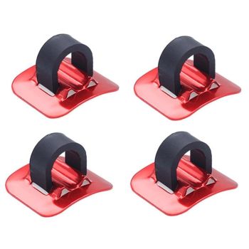 10-Piece Bike Hose Line Guide Adhesive C Buckle For Seat Frame Cable Fixing - Black