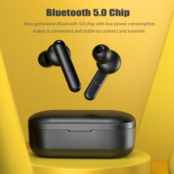 Mini Touch Control Tws Wireless Earphones with Mic & Charger Box - Green