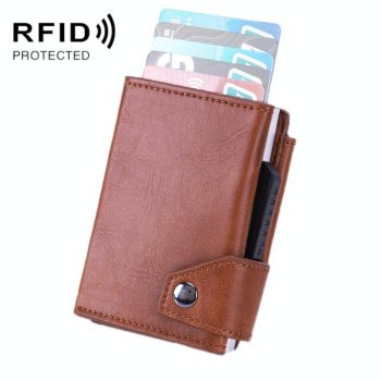 Rfid-protected Aluminum Coin Purse - Secure & Stylish - Mad Horse Blue