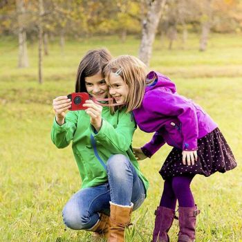 Kids' Digital Camera with Wide Angle Lens - Built-in Memory - Red