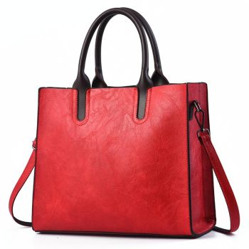 Retro Square Handbag for Commuting - Vintage Style - Khaki
