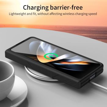 For Samsung Galaxy Z Fold4 5G Foldable Phone Case With Pen And Stylus - White