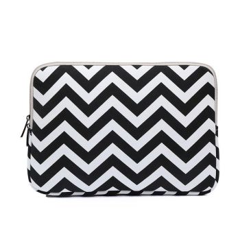 11.6 Wavy Pattern Notebook Liner Bag - Sleek Design - Light Green