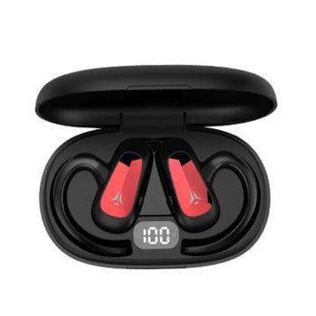 Digital Display Bluetooth Earphones - Bone Conduction Stereo - Green