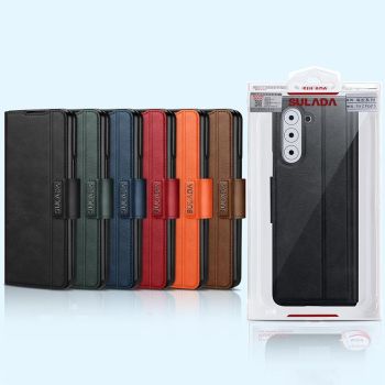 For Samsung Galaxy z Fold4 5G Magnetic Snap Leather Flip Case - All-inclusive - Green