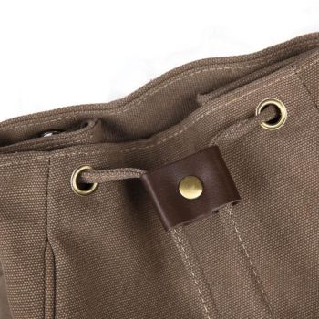 Women Canvas Laptop Backpack - Compact and Stylish - Khaki