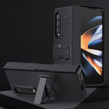 For Samsung Galaxy Z Fold4 5G Anti-Fall King Kong Phone Case - Silver