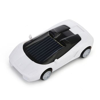 3-piece Solar Mini Car Racer Toy for Kids - Powered by the Sun - Yellow
